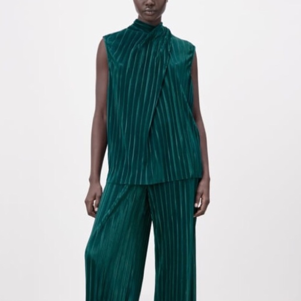 Zara Pleated Blouse NWT